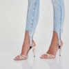Calça Jeans Cropped Jegging Feminina Lado Avesso
