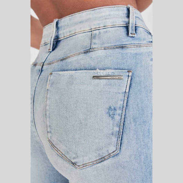 Calça Jeans Cropped Jegging Feminina Lado Avesso